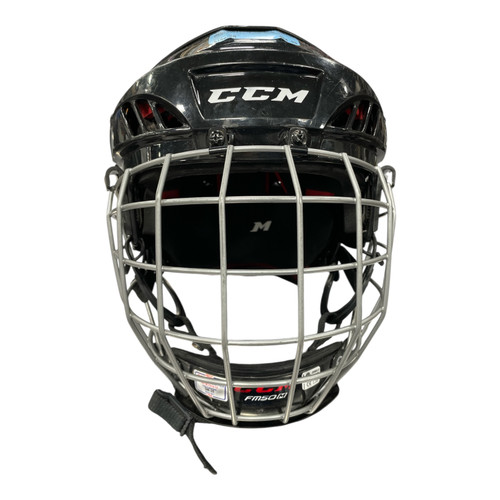 Vist Large View of Product Image Which is Used CCM Helmet Cage Combo Black SM