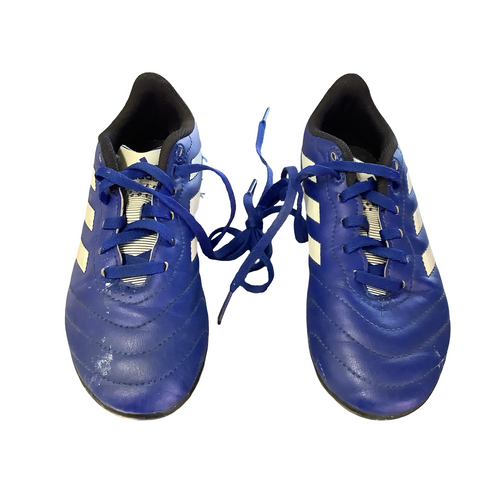 Vist Large View of Product Image Which is Used Adidas Soccer Cleats Royal Blue Junior 01.5