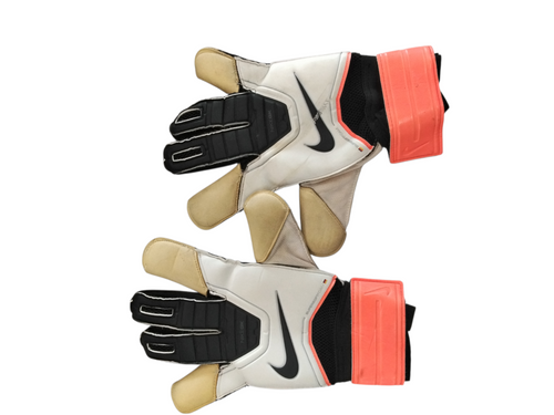Vist Large View of Product Image Which is Used Nike GK Soccer Goalie Gloves Orange 5