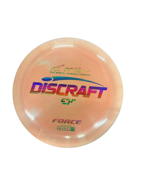 Vist Large View of Product Image Which is Used Discraft ESP FORCE DRIVER Disc Golf Driver Orange