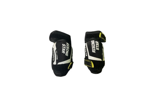 Vist Large View of Product Image Which is Used CCM TACKS RISING STAR Youth Elbow Pads SM