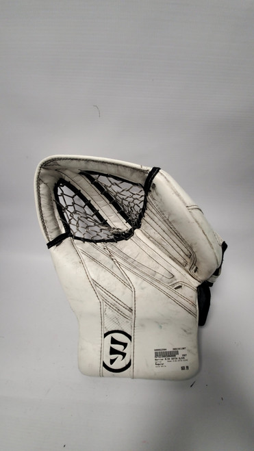 Vist Large View of Product Image Which is Used Warrior R/G5 CATCH GLOVE Senior Goalie Catcher White