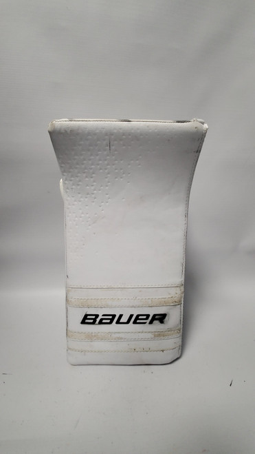 Vist Large View of Product Image Which is Used Bauer GSX BLOCKER Senior Goalie Blocker White