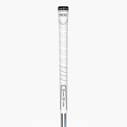 Vist Large View of Product Image Which is New SUPER STROKE REVL COMFORT MIDSIZE WHITE