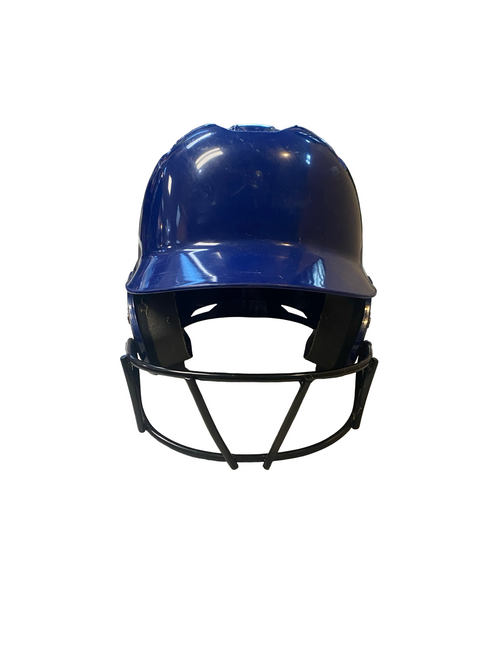 Vist Large View of Product Image Which is Used Demarini BLUE HELMET Batting Helmet w/Mask Navy Blue MD