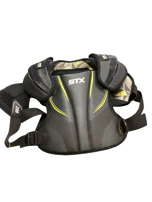 Vist Large View of Product Image Which is Used STX STALLION 100 Lacrosse Shoulder Pads Black MD