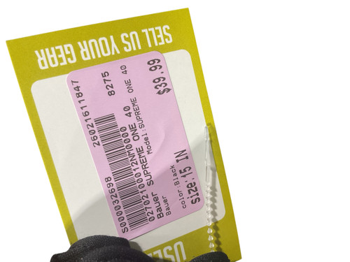 Vist Large View of Product Image Which is Used Bauer SUPREME ONE 40 Senior Gloves Black 15"