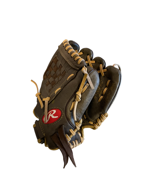 Vist Large View of Product Image Which is Used Rawlings HIGHLIGHT SERIES BB/SB Glove T-ball Brown 10"
