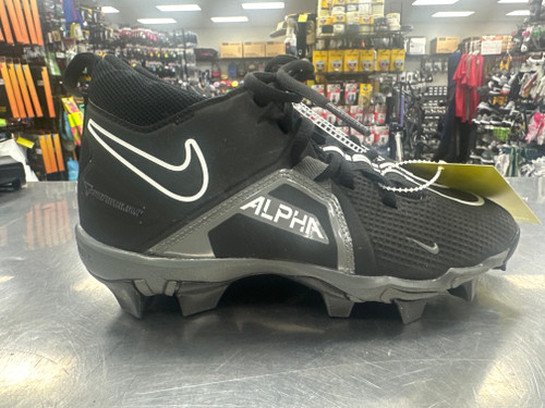 Vist Large View of Product Image Which is Used Nike ALPHA Jr FB Cleats Black Junior 04.5