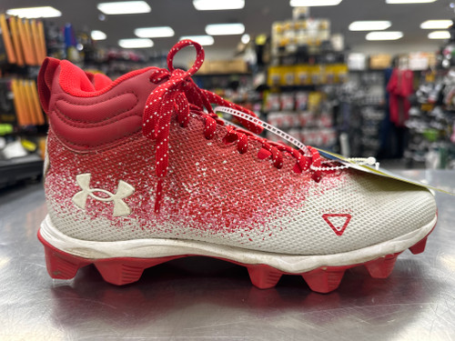 Vist Large View of Product Image Which is Used Under Armour LOCKED DOWN Adult FB Cleats Red Senior 7