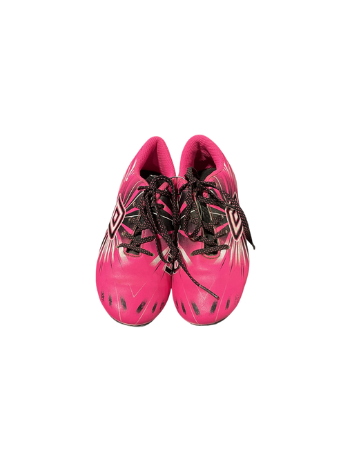Vist Large View of Product Image Which is Used Umbro Soccer Cleats Pink Youth 13.0