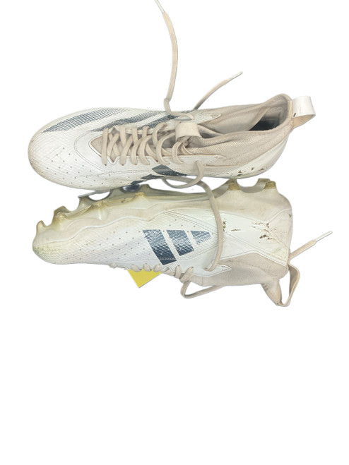 Vist Large View of Product Image Which is Used Adidas Adult FB Cleats White Senior 13.5