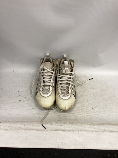 Vist Large View of Product Image Which is Used Nike LAX Cleats Mens White Senior 10.5