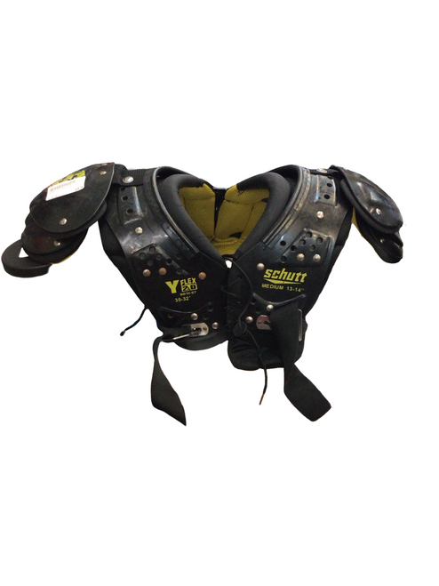 Vist Large View of Product Image Which is Used Schutt Y FLEX 2.0 FB Shoulder Pads Black MD