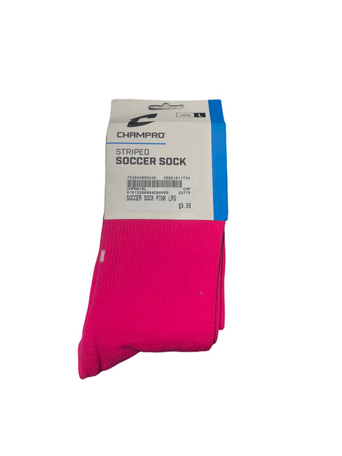 Vist Large View of Product Image Which is New SOCCER SOCK PINK LRG
