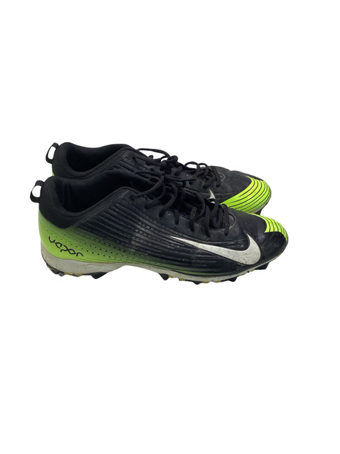 Vist Large View of Product Image Which is Used Nike VAPOR BB/SB Cleats Black And Neon Green Senior 13