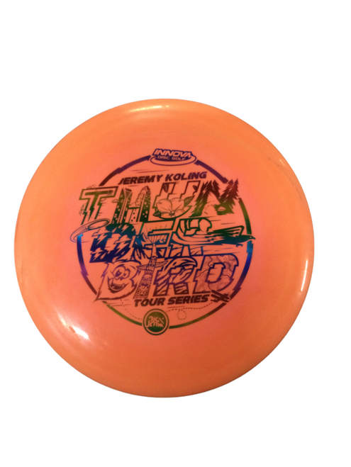 Vist Large View of Product Image Which is Used Innova THUNDERBIRD Disc Golf Driver Orange