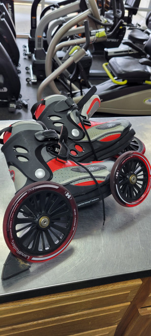 Vist Large View of Product Image Which is Used LANDROLLER MOJO LARGE WHEEL Senior Aggressive Skates Black Senior 8