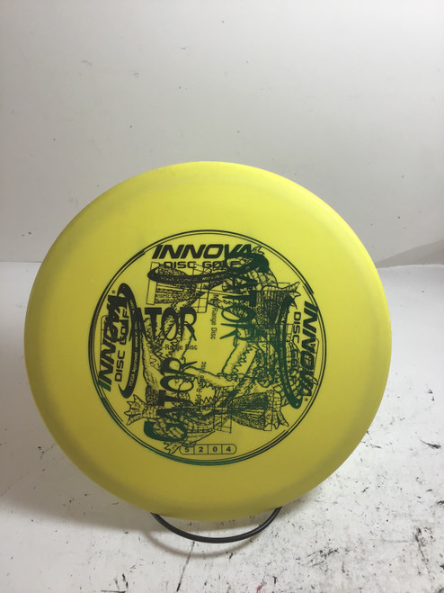 Vist Large View of Product Image Which is Used Innova DX GATOR Disc Golf Mid Range Yellow 173g