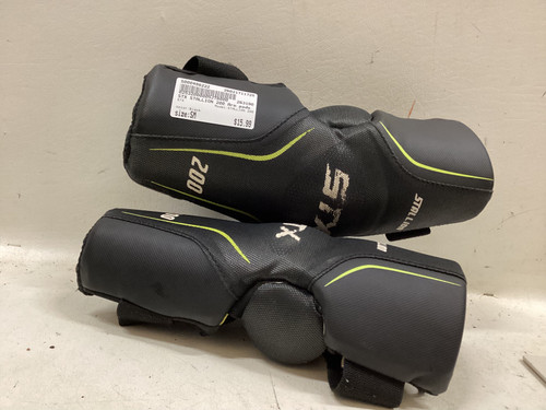 Vist Large View of Product Image Which is Used STX STALLION 200 Lacrosse Arm Pads/Guards Black SM