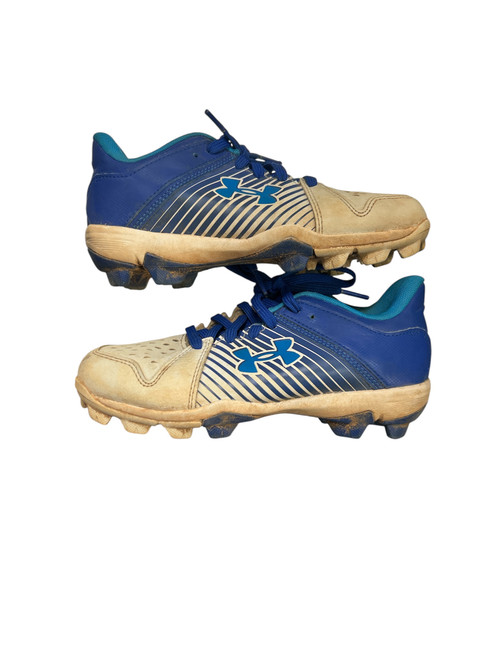 Vist Large View of Product Image Which is Used Under Armour LEADOFF BB/SB Cleats Royal Blue Junior 01