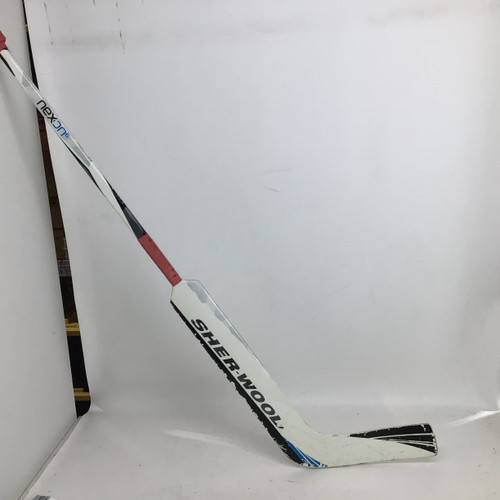 Vist Large View of Product Image Which is Used Sher-wood NEXON 6 21 IN PP30 JR LH GOALIE STICK Junior Goalie Stick 21"