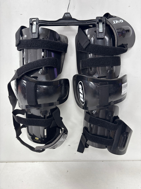 Vist Large View of Product Image Which is Used Gait ICON Lacrosse Arm Pads/Guards Black LG
