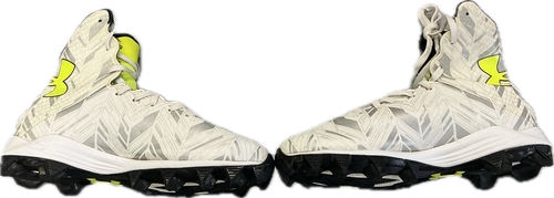 Vist Large View of Product Image Which is Used Under Armour Jr FB Cleats White Junior 06