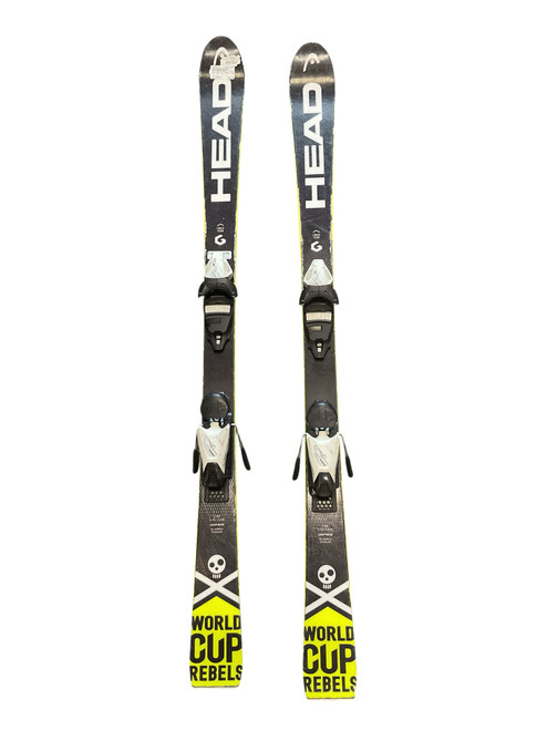 Vist Large View of Product Image Which is Used Head WORLD CUP REBELS 140CM Mens DH Ski/Binding Black 140 cm