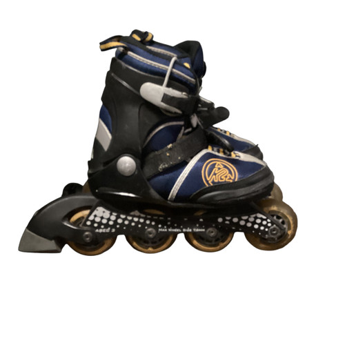 Vist Large View of Product Image Which is Used K2 RAIDER 1-5 Junior Rec Fitness Skates Navy Blue Adjustable