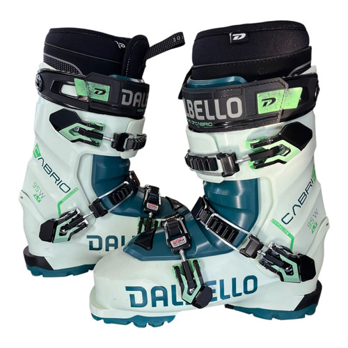 Vist Large View of Product Image Which is Used Dalbello CABRIO Womens DH Ski Boot Teal 245 MP - M06.5 - W07.5