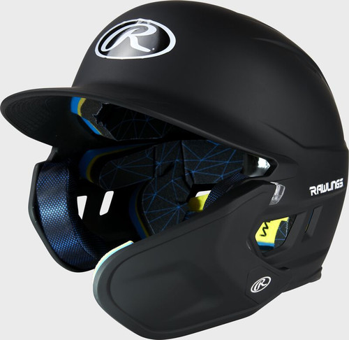 Vist Large View of Product Image Which is New RAWLINGS MACH ADJUST W/JAW GUARD-JR RH BLACK