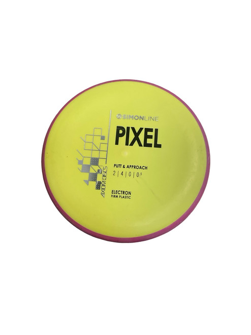 Vist Large View of Product Image Which is Used Axiom ELECTRON PIXEL FIRM Disc Golf Putter Yellow 174g
