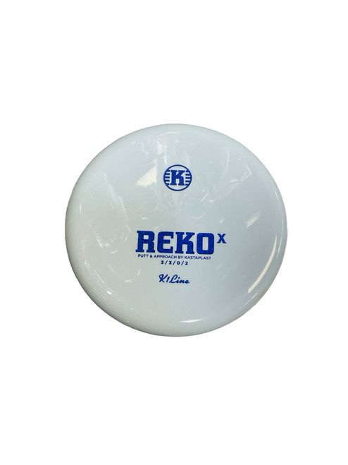 Vist Large View of Product Image Which is Used Kastaplast K1 REKO X Disc Golf Putter Sky Blue 177g