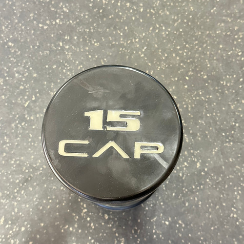 Vist Large View of Product Image Which is Used Cap COMMERCIAL URETHANE Hex Dumbbell (Each) 15 lb