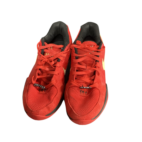 Vist Large View of Product Image Which is Used Nike Basketball Shoes M Red Senior 10.5