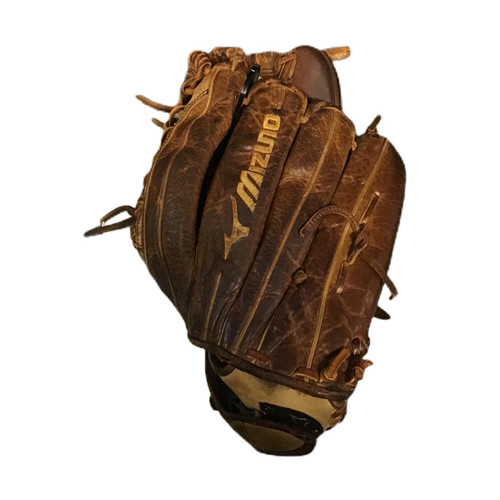 Vist Large View of Product Image Which is Used Mizuno GCF 1302 BB/SB Glove LH Throw Brown 13"