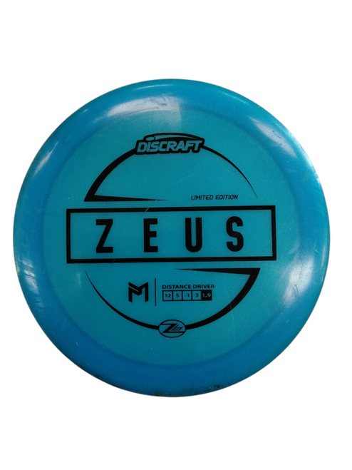 Vist Large View of Product Image Which is Used Discraft MCBETH ZEUS Z LITE Disc Golf Driver Royal Blue 158g