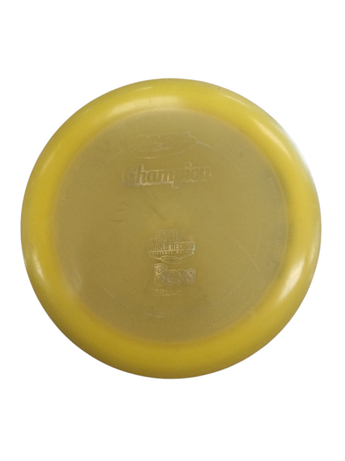 Vist Large View of Product Image Which is Used Innova CHAMPION BOSS WR Disc Golf Driver Gold 174g
