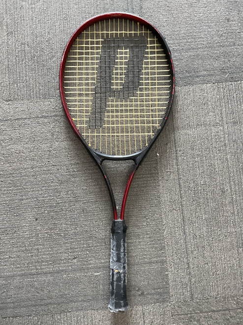 Vist Large View of Product Image Which is Used Prince TITANIUM INTEGRA 450PL Adult Tennis Racquet Black 4 1/2"