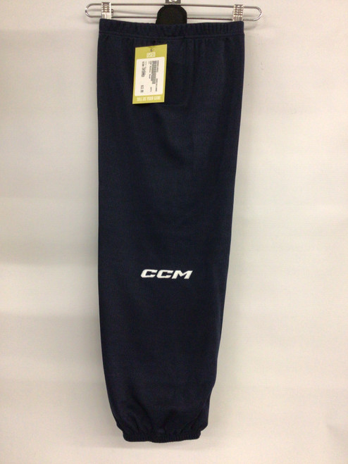 Vist Large View of Product Image Which is Used CCM Hockey Sock Navy Blue Intermed