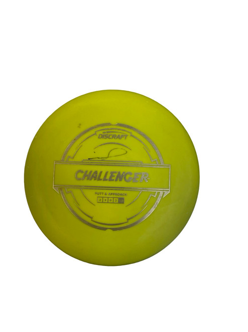 Vist Large View of Product Image Which is Used Discraft PUTTER LINE CHALLENGER Disc Golf Putter Yellow 171g