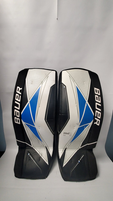 Vist Large View of Product Image Which is Used Bauer GOALIE STREET Street Leg Pads Black LG