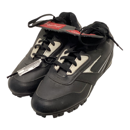 Vist Large View of Product Image Which is Rawlings BB CLEATS BB/SB Cleats Black Senior 9