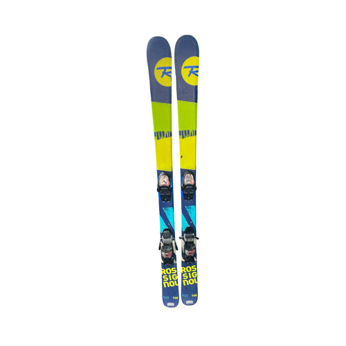 Vist Large View of Product Image Which is Used Rossignol TERRAIN Boys DH Ski/Binding Royal Blue 140 cm