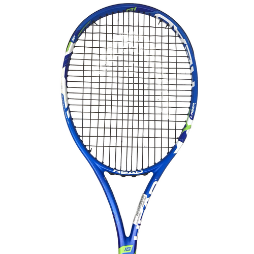 Vist Large View of Product Image Which is Used Head LASER MP Adult Tennis Racquet Royal Blue 4 3/8"
