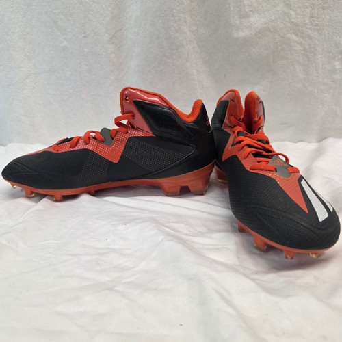 Vist Large View of Product Image Which is Used Adidas Adult FB Cleats Black And Orange Senior 10