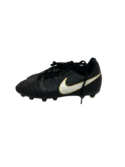 Vist Large View of Product Image Which is Used Nike Tiempo Jr 3.5 Soccer Cleats Black 