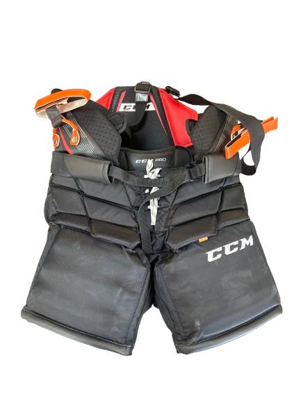 Vist Large View of Product Image Which is Used CCM PRO Senior Goalie Pant Black MD