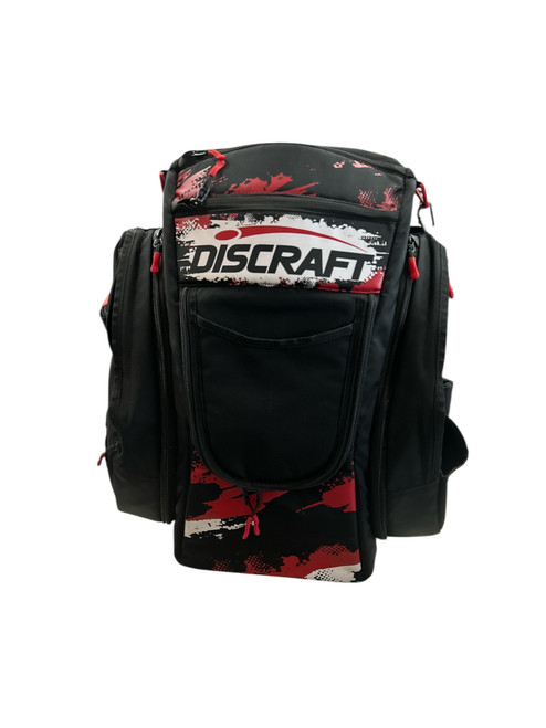 Vist Large View of Product Image Which is Used Discraft Disc Golf Backpack Red